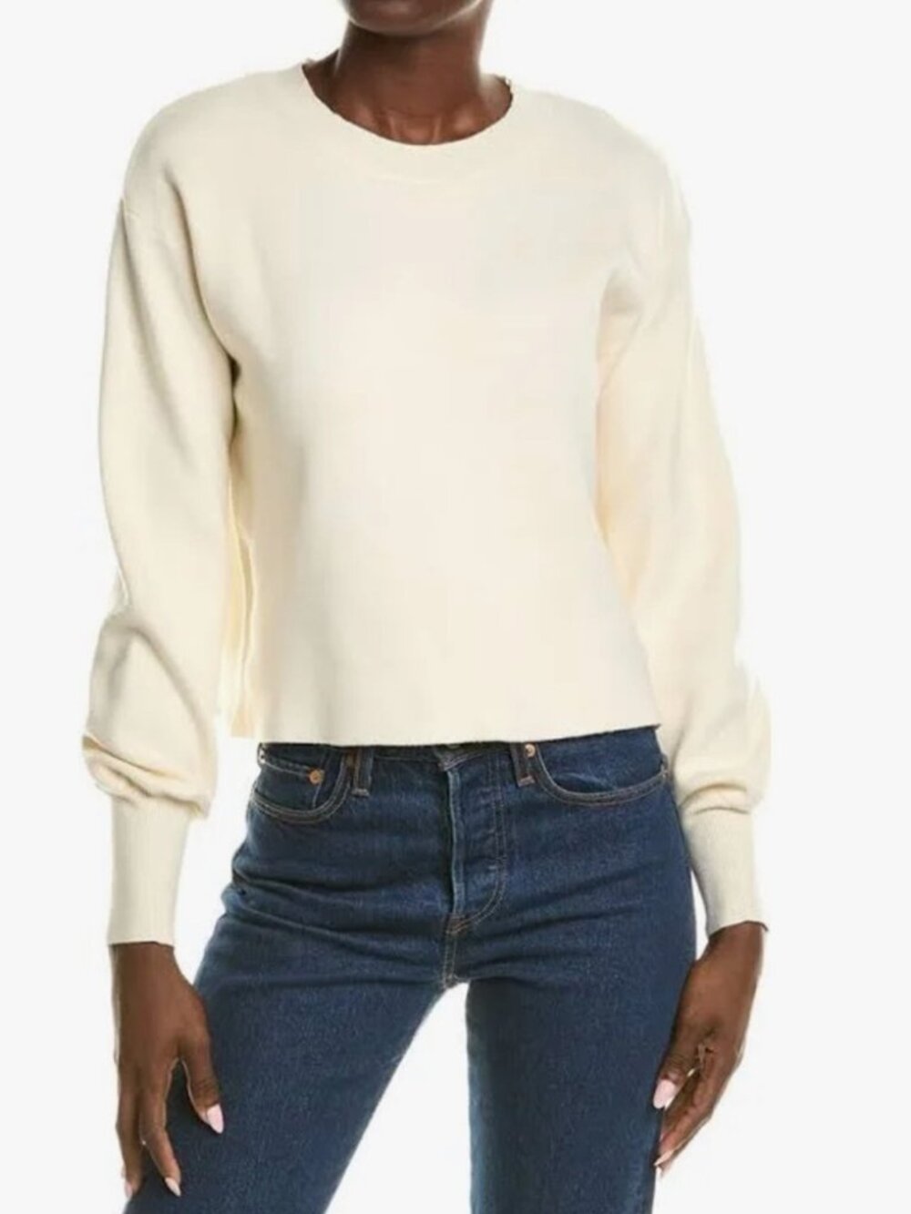 OAT New York- Puff Sleeve Sweater Size M